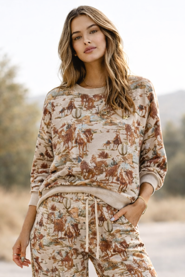 COWBOY CANVAS  PULLOVER