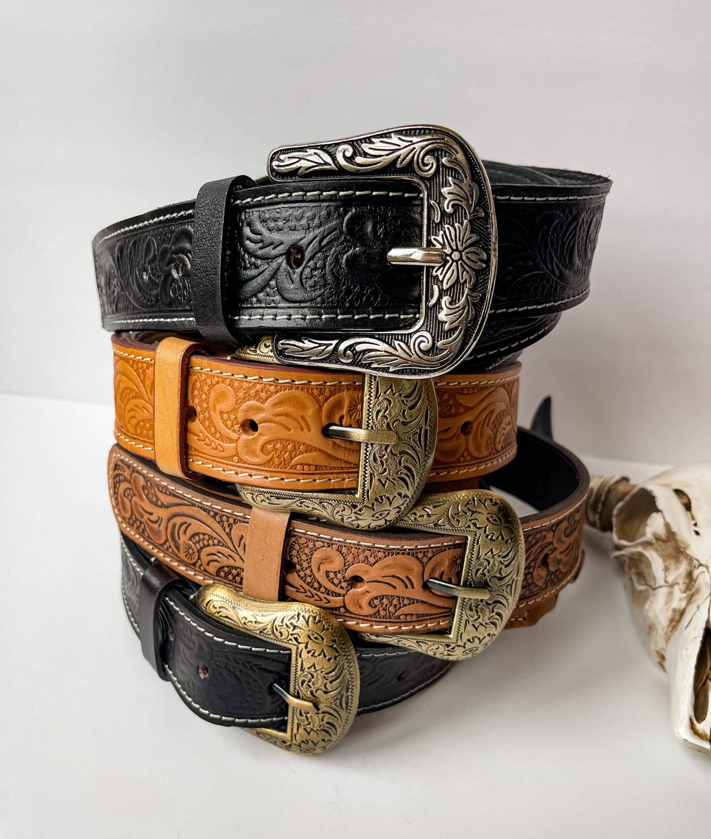 Western Hand Tooled Purse Strap