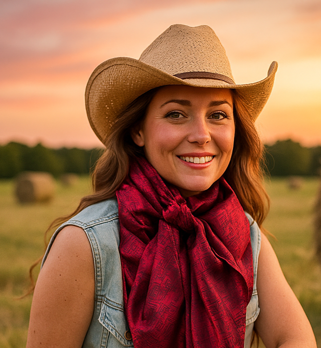 42X42"  Burgundy Jacquard XL Wild Rag / Scarf WR3510