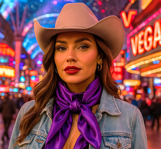 35X35" Solid Purple Wild Rag / Scarf WRS1