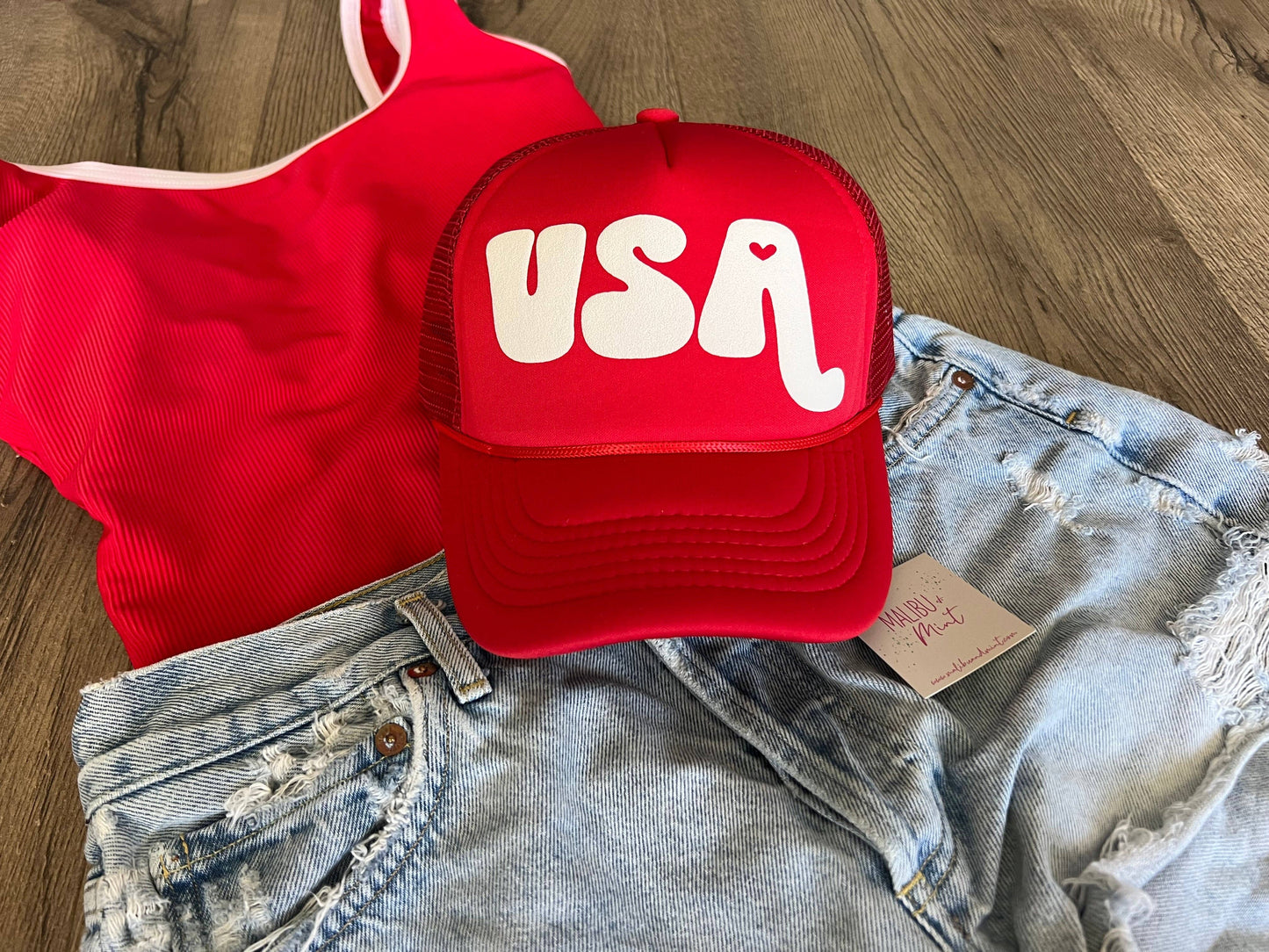 USA 4th of July Trucker Hat